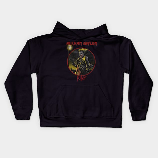 arkham asylum killer Kids Hoodie by yellowed